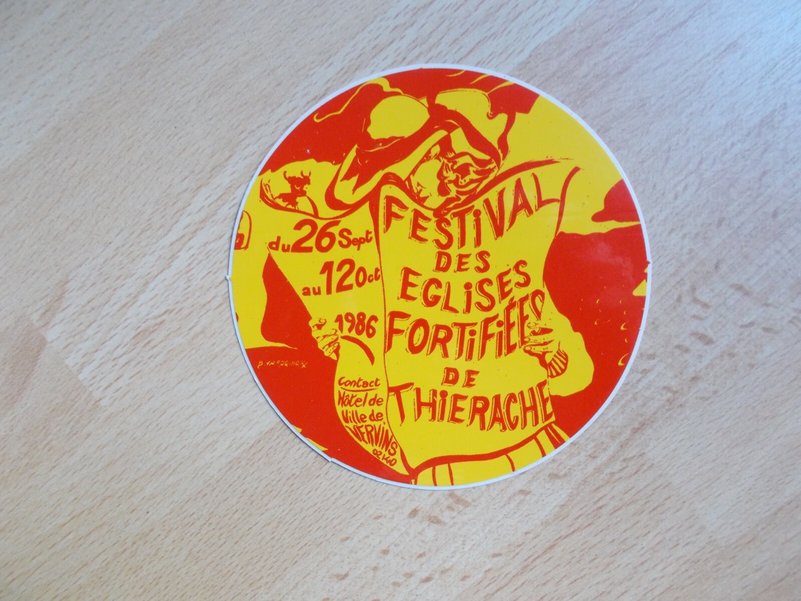 Sticker Festival Of Fortified Churches Of Thiérache (Baroque Music) 1986