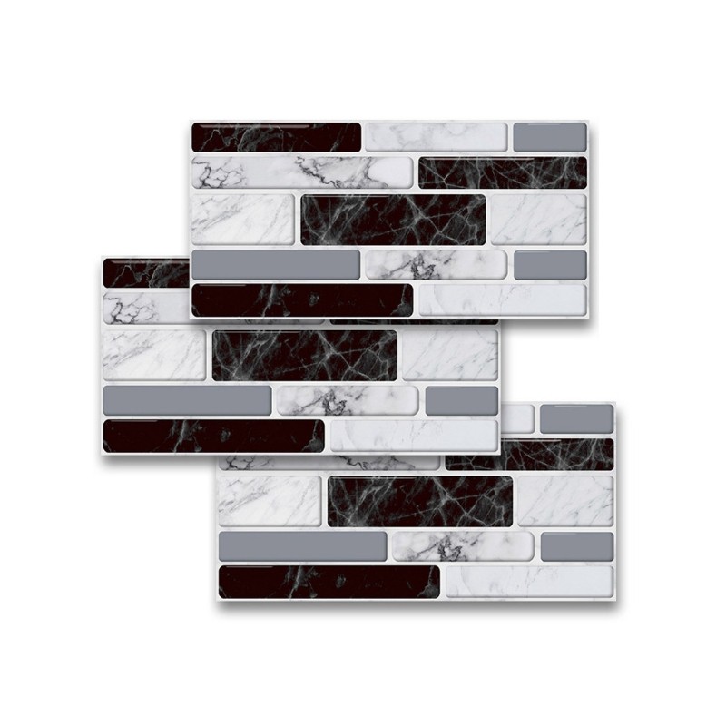 27pcs Waterproof Imitation Brick Tile Stickers DIY Kitchen Floor Home Decoration
