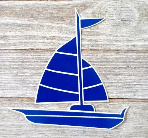 nautical sail boat wall safe sticker ship 5 inch new
