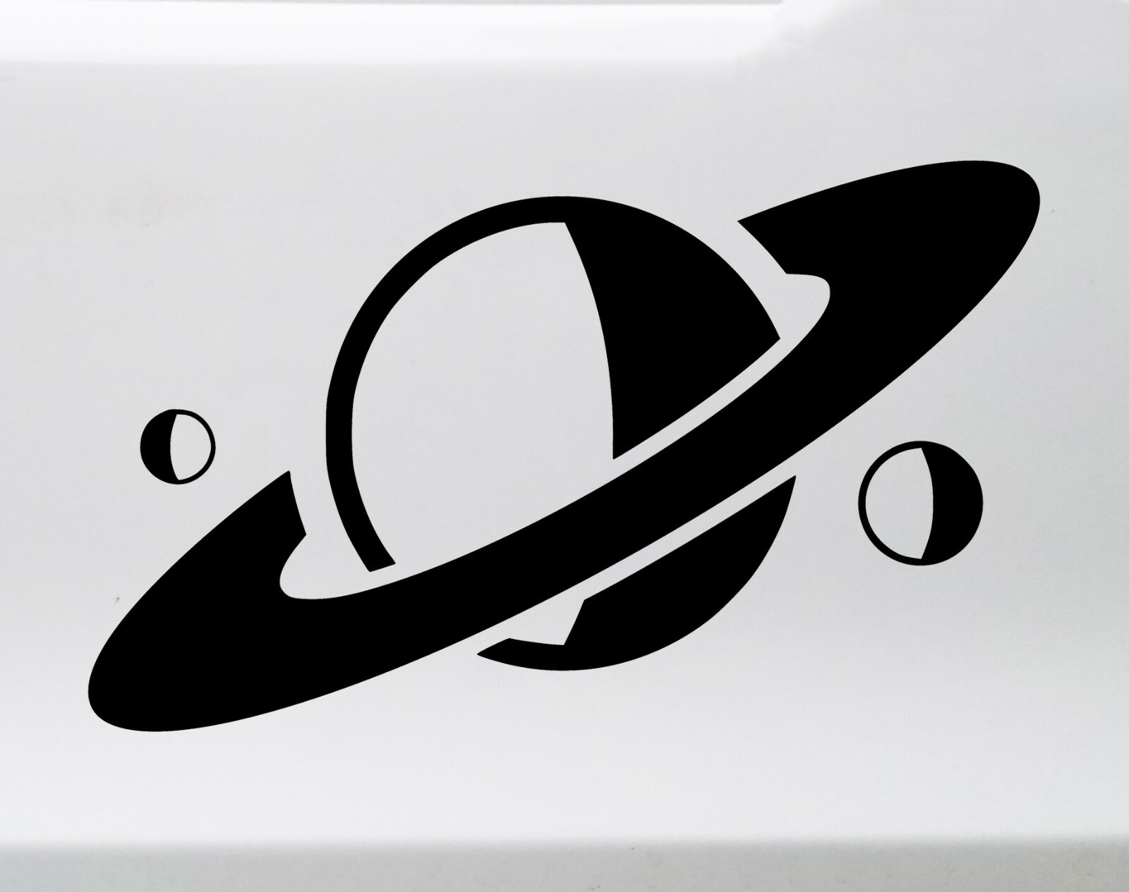 Planet Vinyl Decal – Saturn Moon Rings Outer Space NASA – Die Cut Sticker