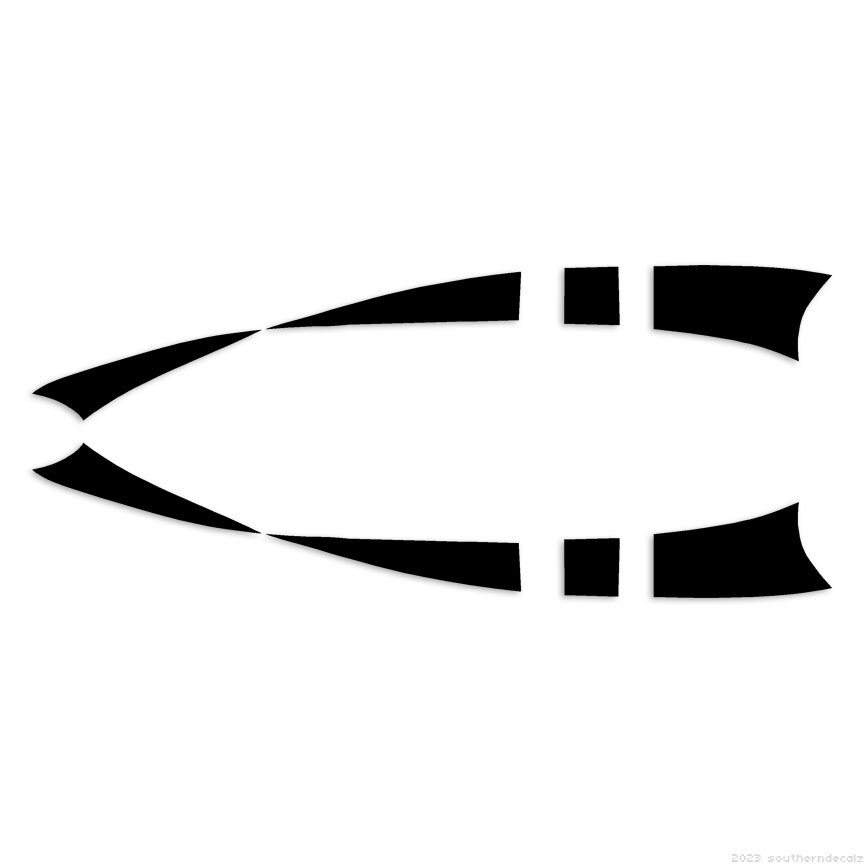 Pinstripe Set Pair – Decal Sticker – Multiple Colors & Sizes – ebn7445