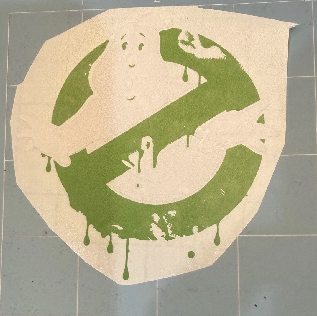 Ghostbusters slimer logo (6×6)
