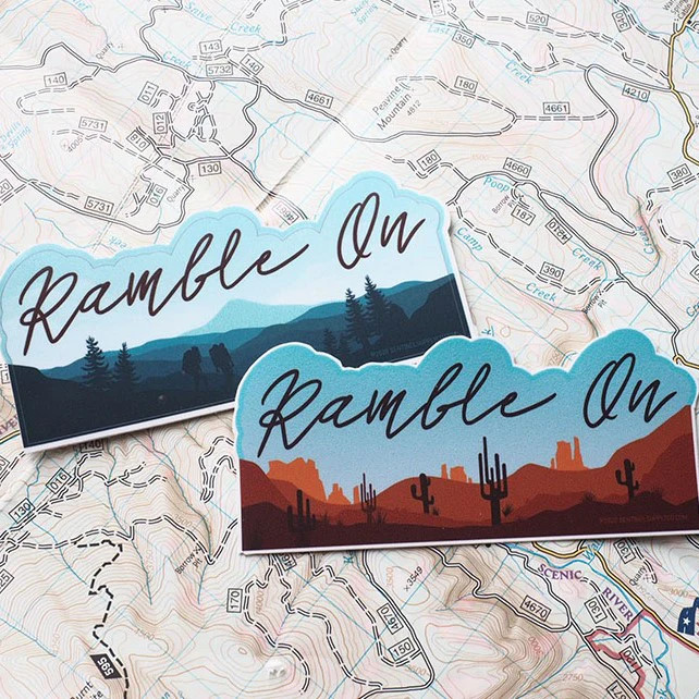 Ramble On Lyrics Nature Sticker