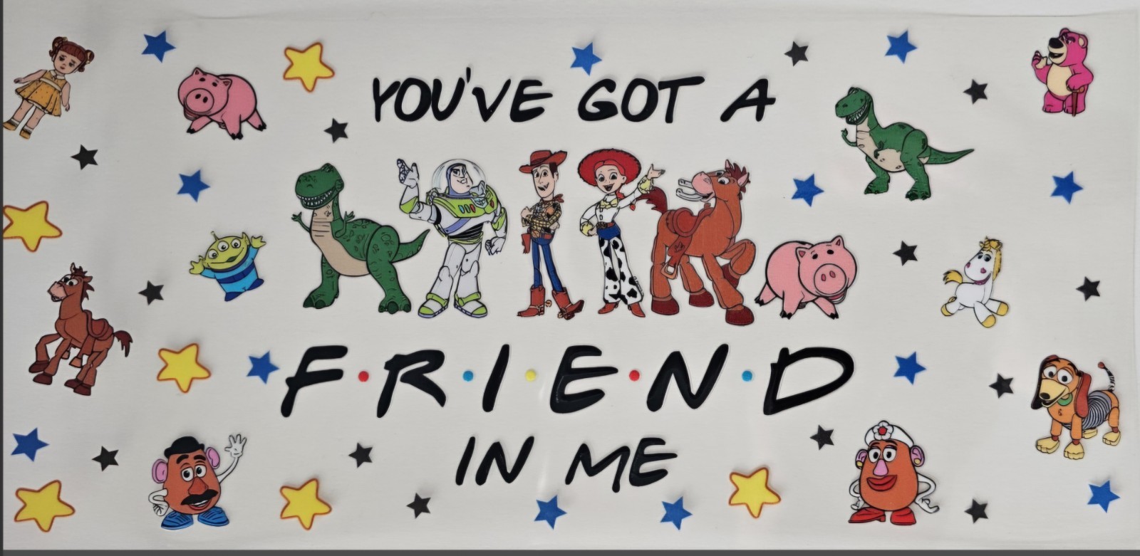 Toy Story Friends Uv dtf cup transfer wraps