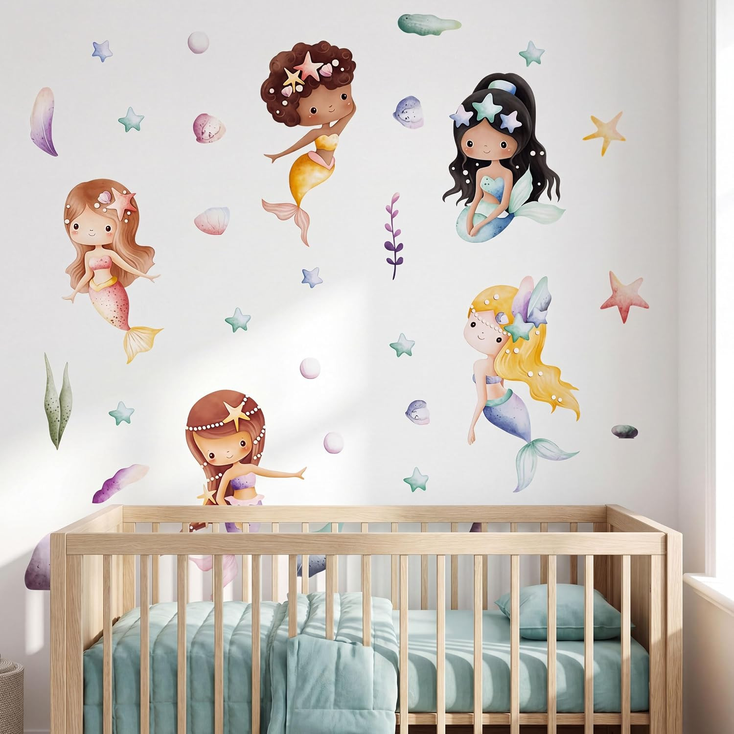Cute Jungle Theme Wall Stickers Removable Animal Forest Wall Decals Elephant Mon