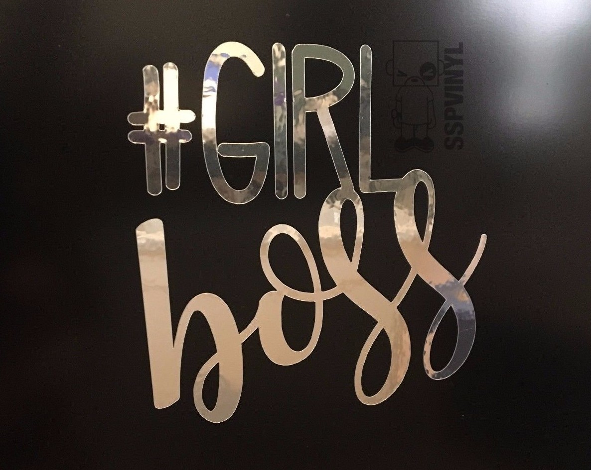 GIRL BOSS Hashtag Car Laptop Tumbler Cup Girl Power PlannerDecal Sticker