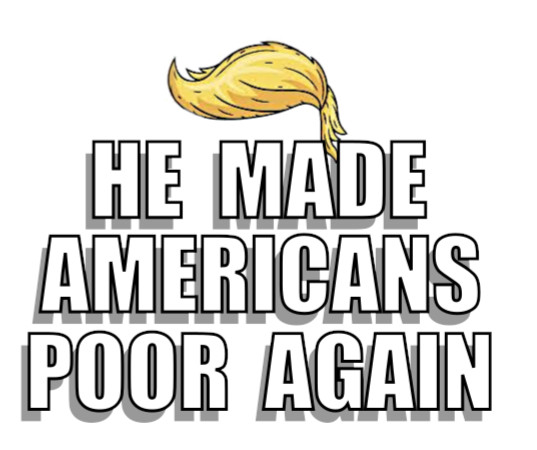 10pc Assorted Anti Trump Vinyl Stickers Kiss Cut Waterproof, approx. 1.5"Wx1.6"H