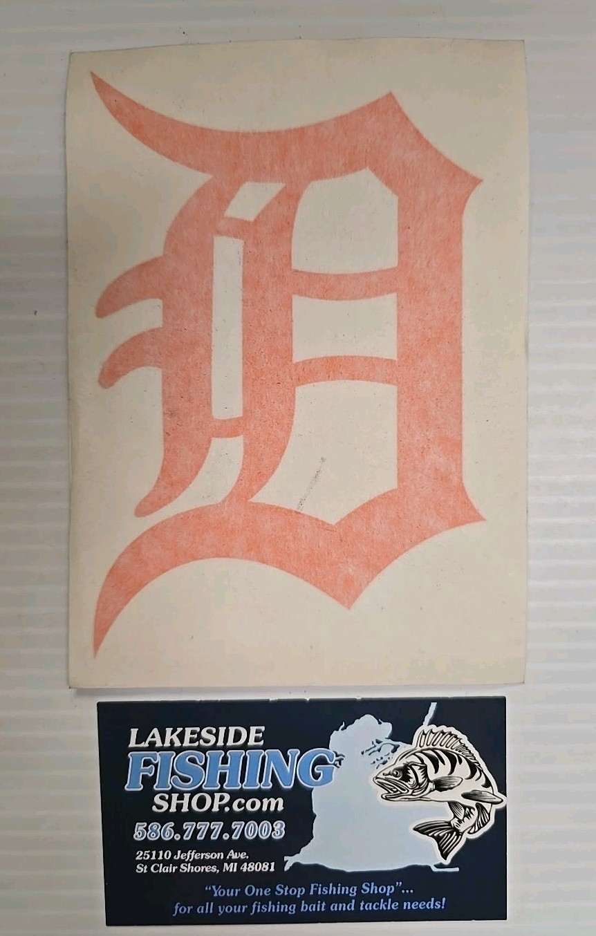 "DETROIT TIGER FAN PACK" 3 HIGH GLOSS VINYL STICKERS & OLD ENGLISH D DECAL CLING