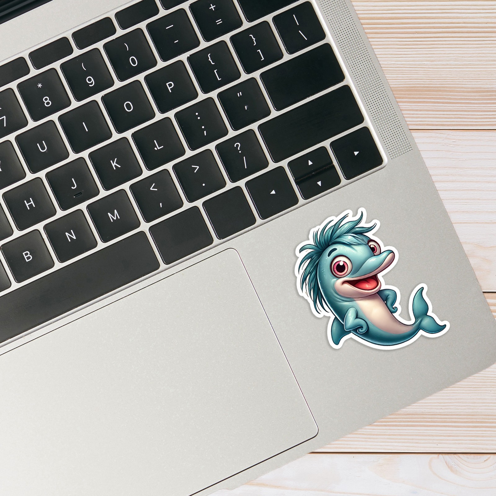 Happy Dolphin – Vinyl Decal Sticker – Car Window Laptop – #381