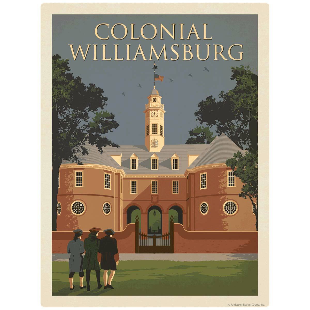 Colonial Williamsburg Virginia Decal Peel and Stick