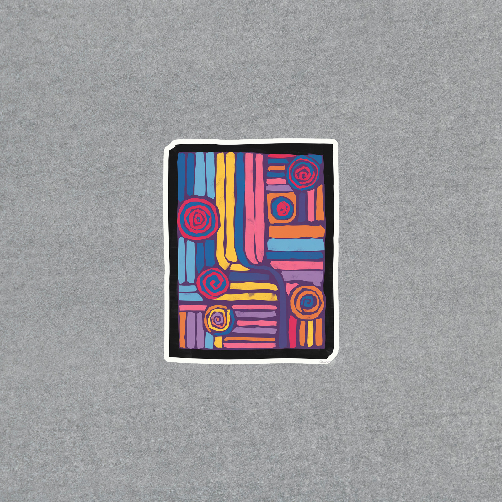Colorful Abstract Art Print – Vibrant Geometric Shapes Wall Decor #3792