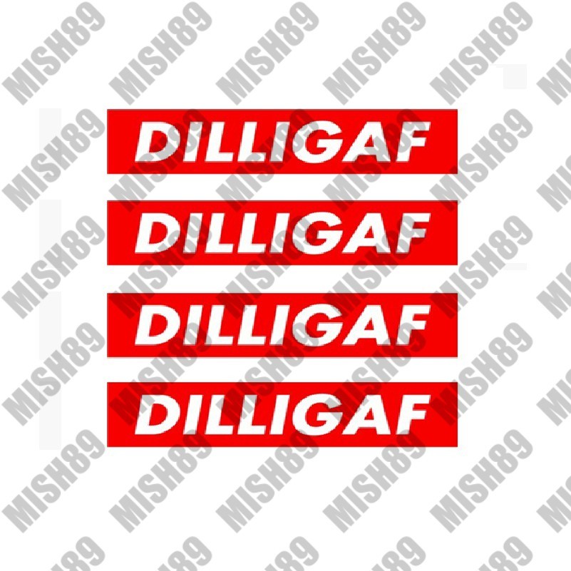 DILLIGAF Decal D.I.L.L.I.G.A.F. Do I look Like I give A Fuc k Stickers Any Size