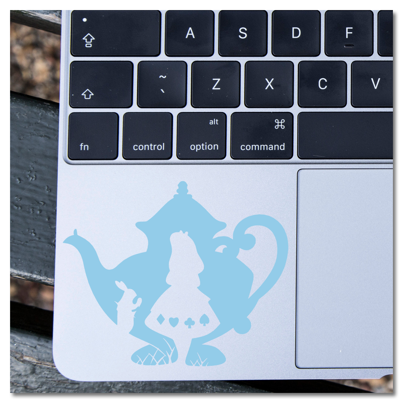 6" Alice in Wonderland White Rabbit in Teapot Vinyl Decal Sticker