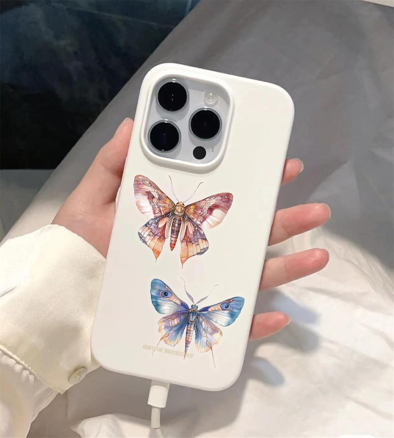 50PCS Insect Stickers PET Transparent Stickers Lifelike Insect Decals Waterproof