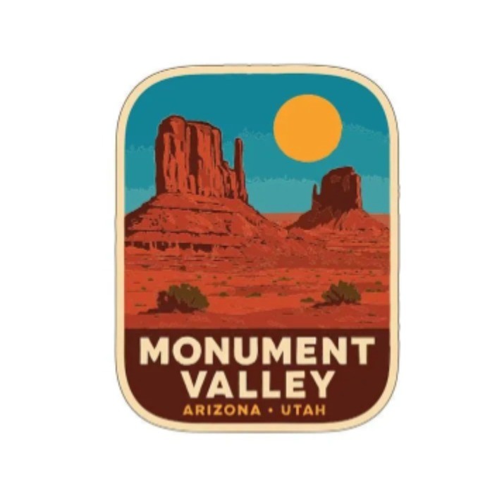 Monument Valley Arizona Utah Iron On Heat Transfer Vinyl HTV Die-Cut Symbolic