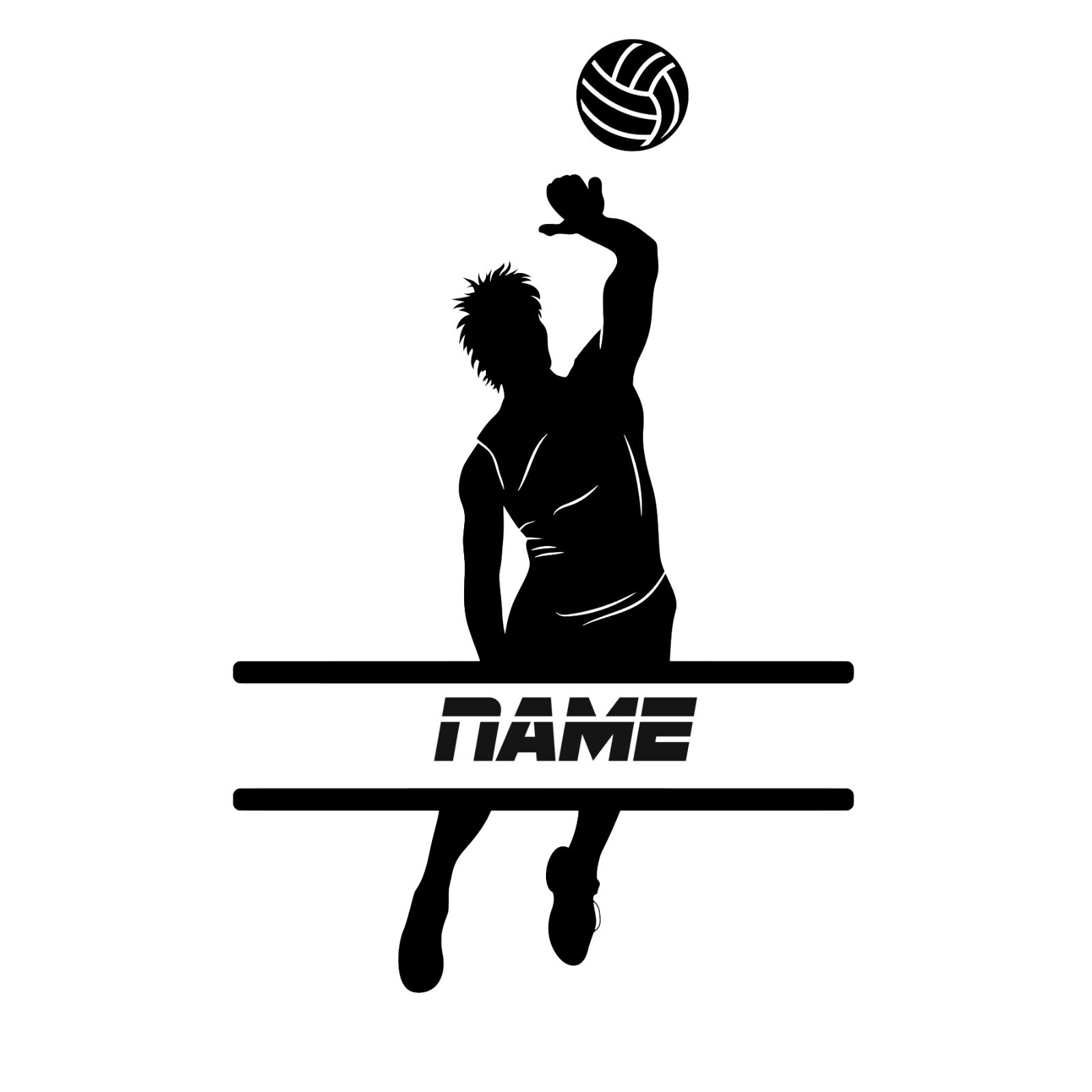 Volleyball Men Vinyl Window Decal Sticker Car Truck SPORT BALL