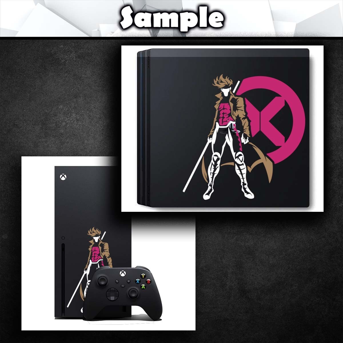Gambit X-Men Marvel Vinyl Decal Sticker (Comics Car Laptop PC Tower Decor)