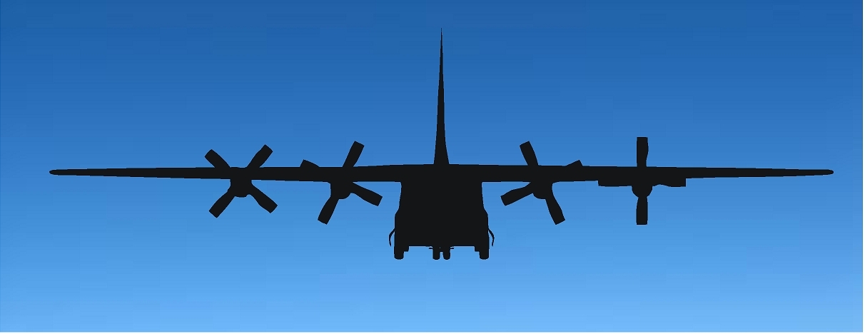 C 130 Military Airplane Vinyl Decal Home Décor 12" x 40"