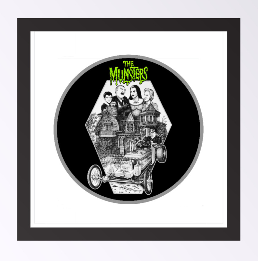 The Munsters (Hot Rod) – Classic TV – 4" Vinyl Decal Vehicle Cooler Laptop Decor