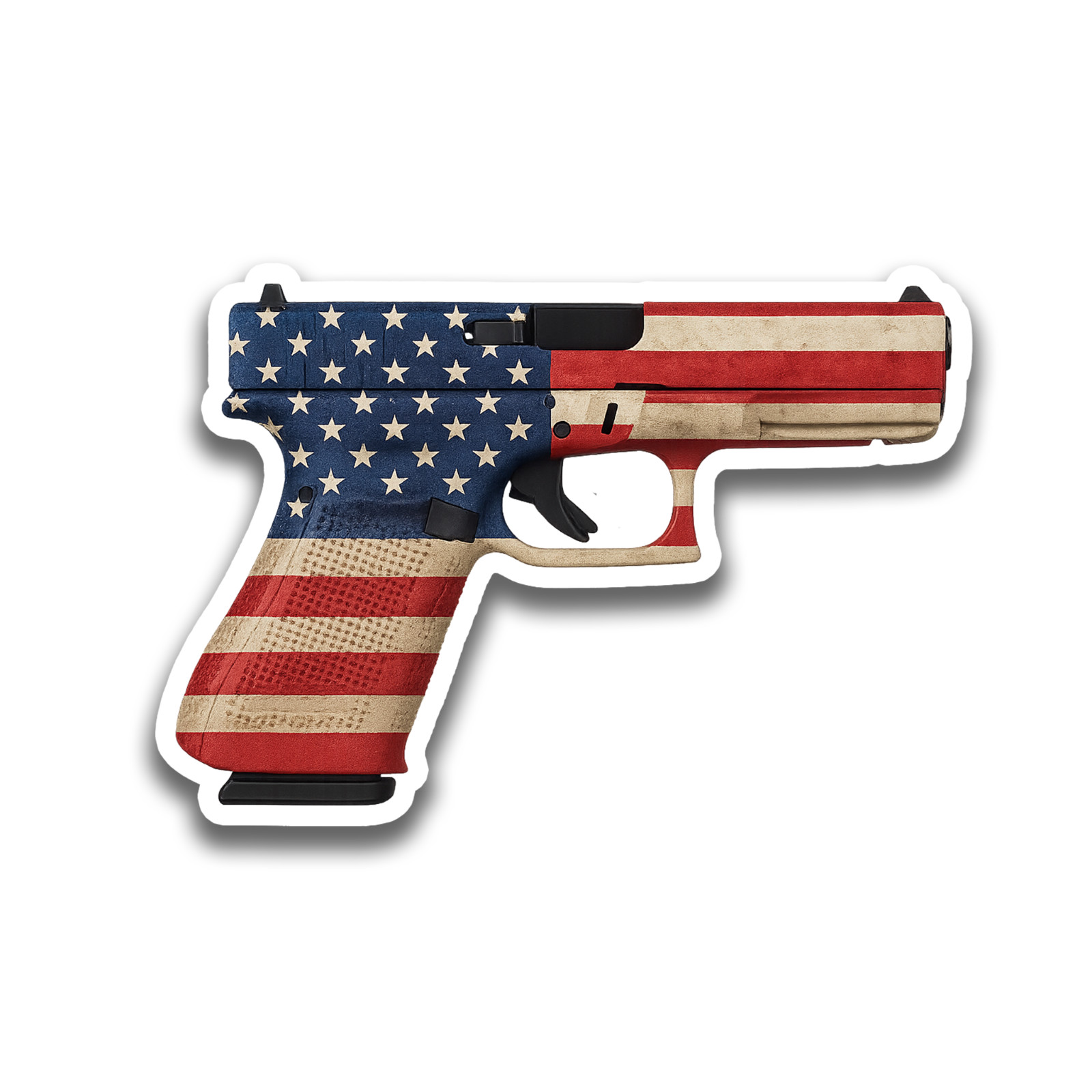Freedom Sticker 4 inch Vinyl Decal Gun Art Waterproof Gun Sticker