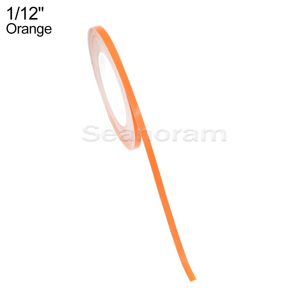 1/12" 2mm Orange DIY Home Shop Bar Pinstriping Pin Stripe Decal Vinyl Sticker