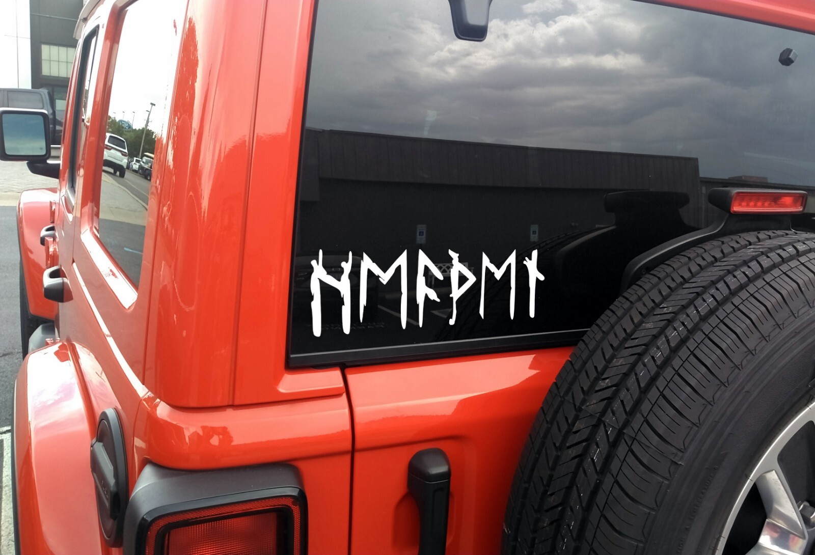 Heathen in Norse Runes Vinyl Decal V2 – Viking Elder Futhark – Die Cut Sticker