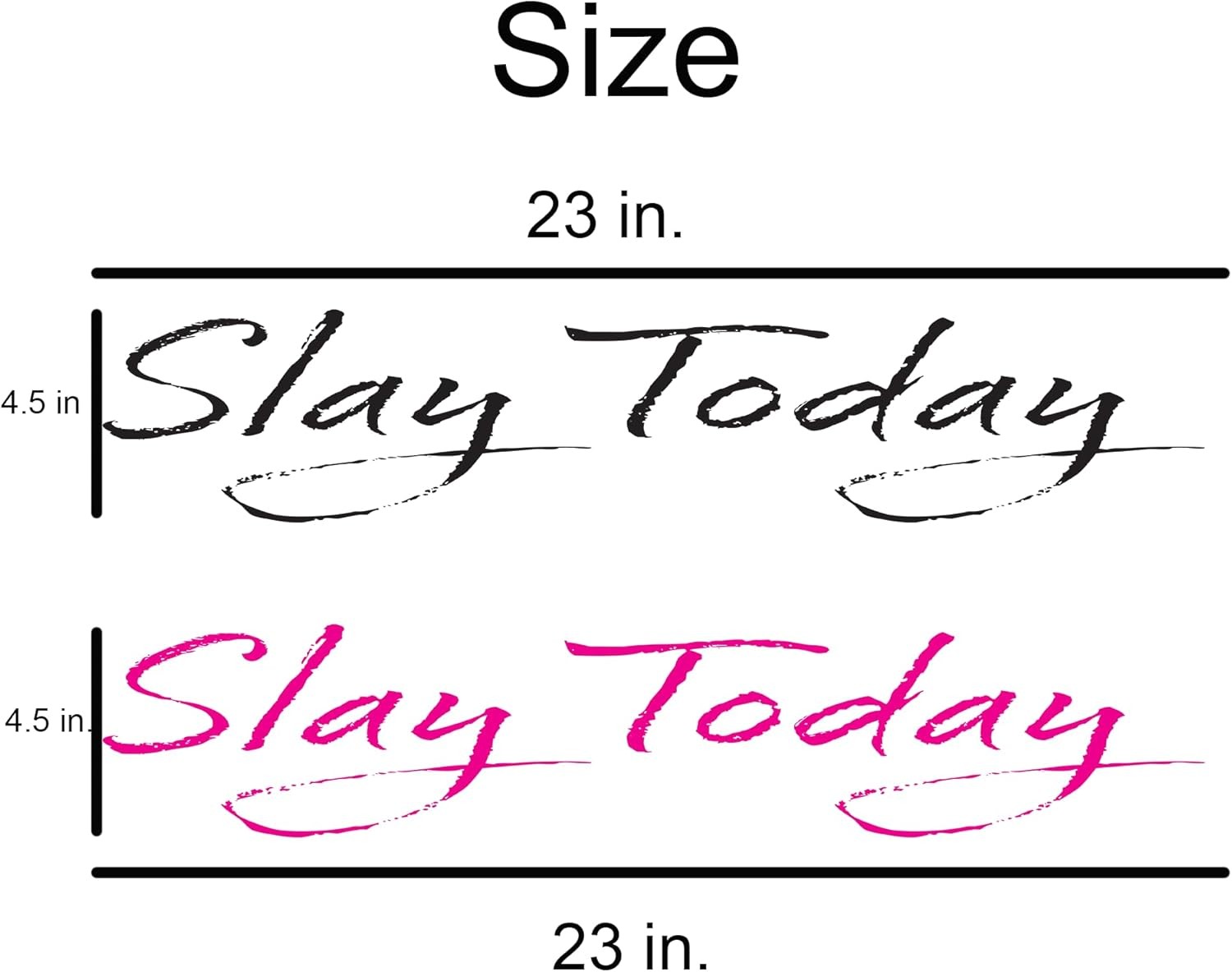 Motivational Quote Wall Art 23in Vinyl Sticker Peel & Stick Home Office Decor