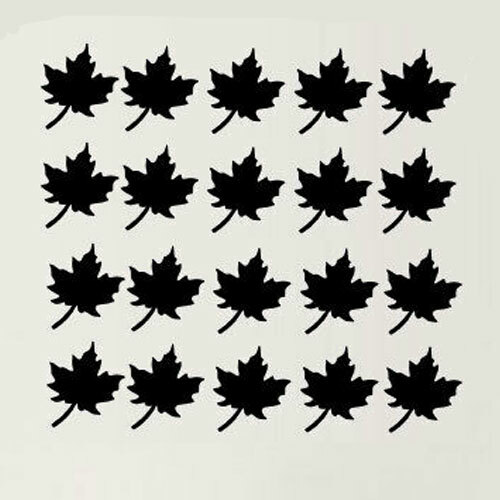 20 Maple Leaf Decal Stickers for Home DIY wall window decor party Nursery room