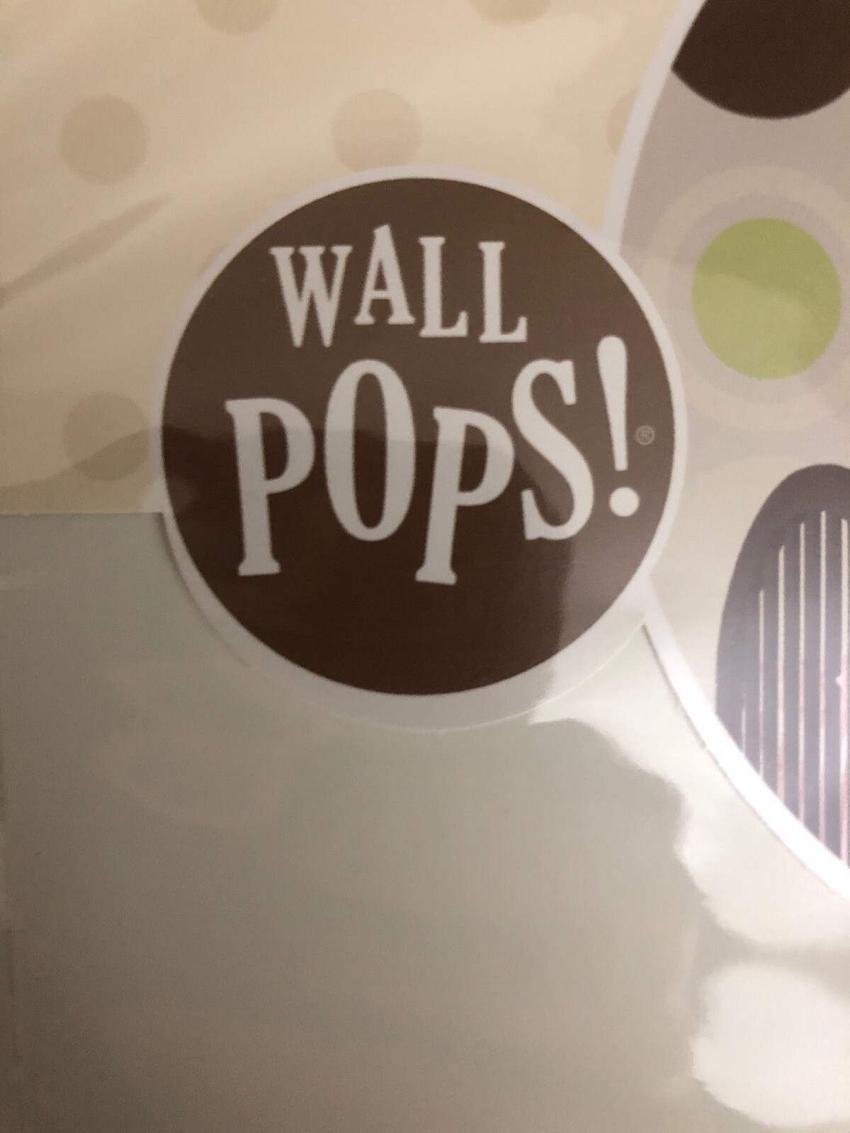 WallPops! Brewster Home Fashions WPD98817-4 Pcs 13” Ivory/White Dots-RARE-SHIP24