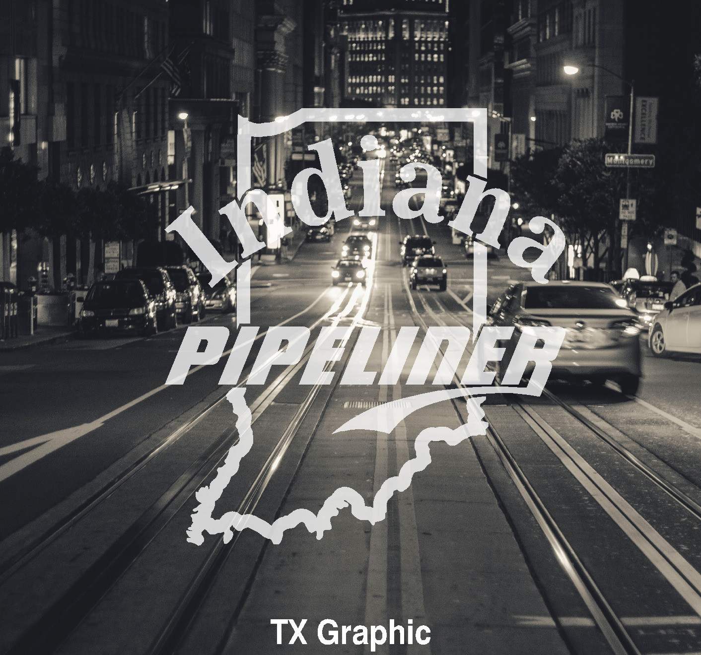 INDIANA PIPELINER PIPE LINER DECAL VINYL STICKER VEHICLE STATE MAP OIL GAS