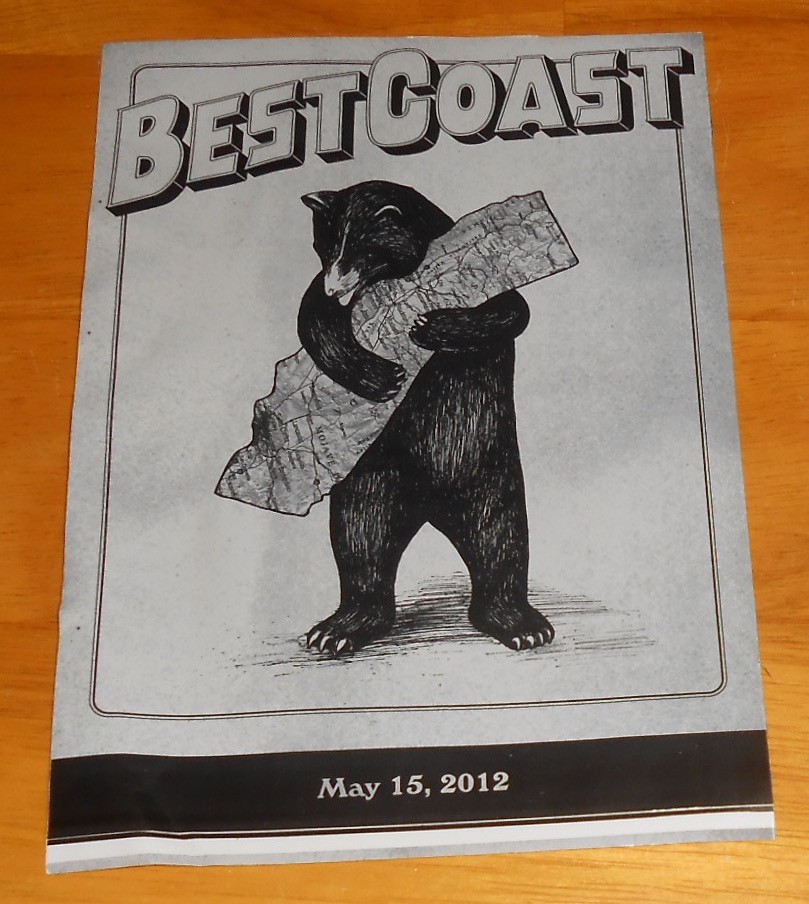 Best Coast The Only Place Sticker Original Promo (rectangle) LARGE 7×5