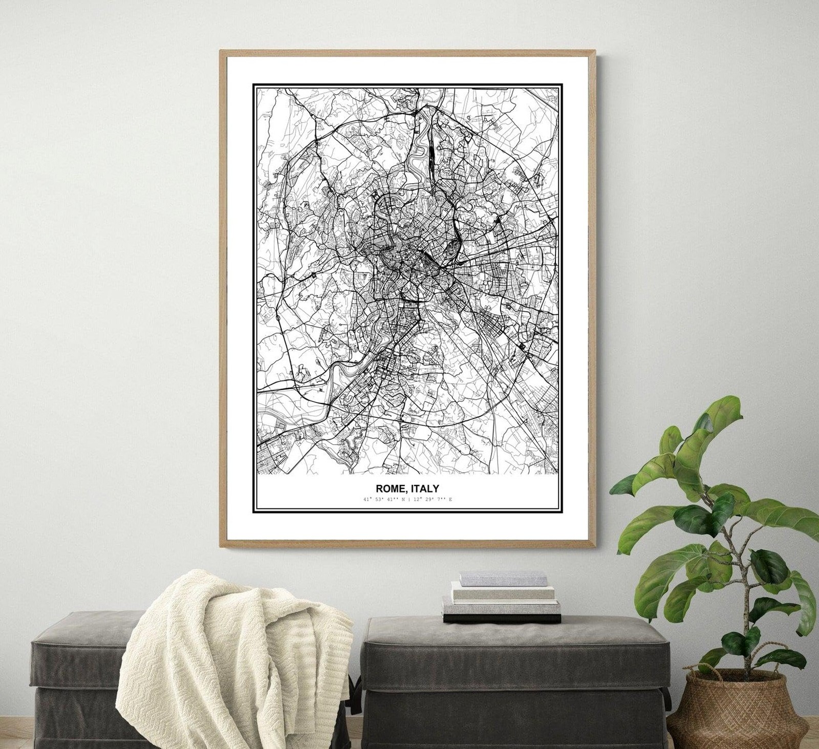 Susie Arts 11X14 Unframed Rome Italy Wall Art Metropolitan City View Abstract…