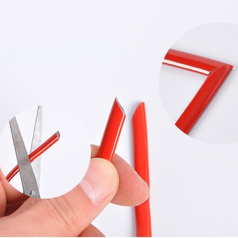 3/5M Car Moulding Trim Strip Self-adhesive PVC Body Door Bumper Anti-scratch DIY