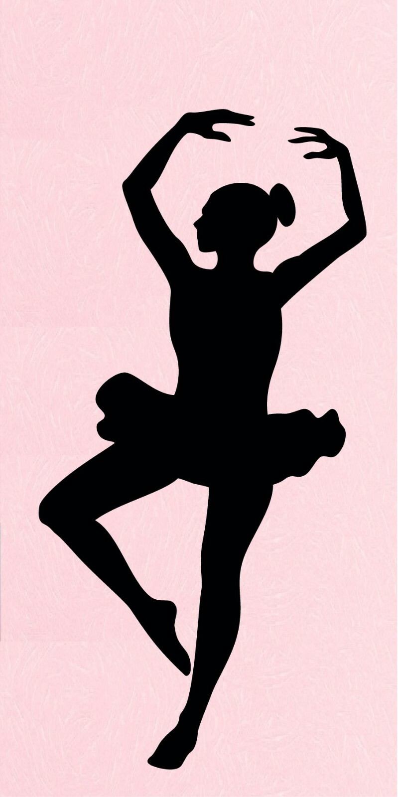 Ballet Dancer Vinyl Decal Home Décor 20" x 40"