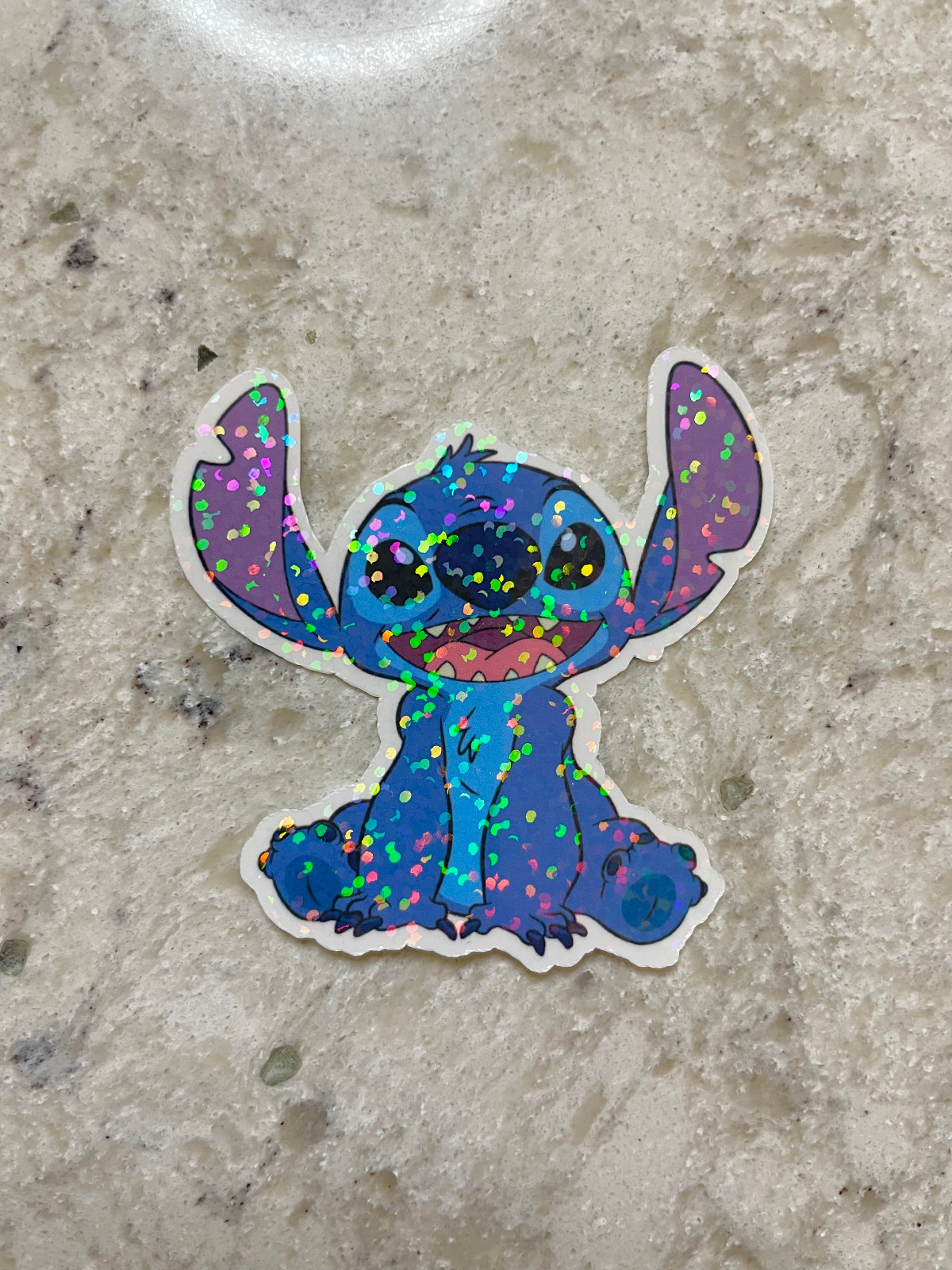 Stitch Sticker l Gloss or Holographic Laminate l Waterproof Decal