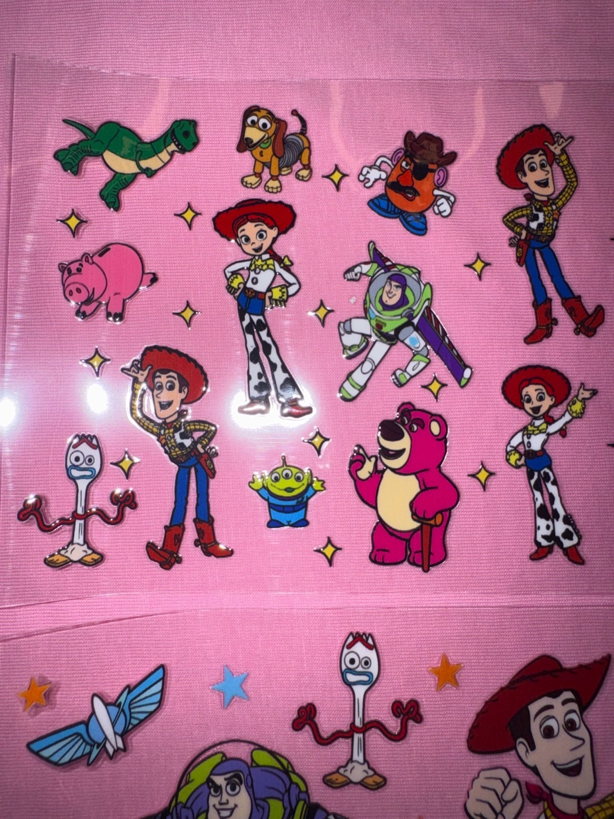 2 Disney Cup Wraps Toy Story UV DTF Buzz Woody Jessie Rex Potato Head Ornaments