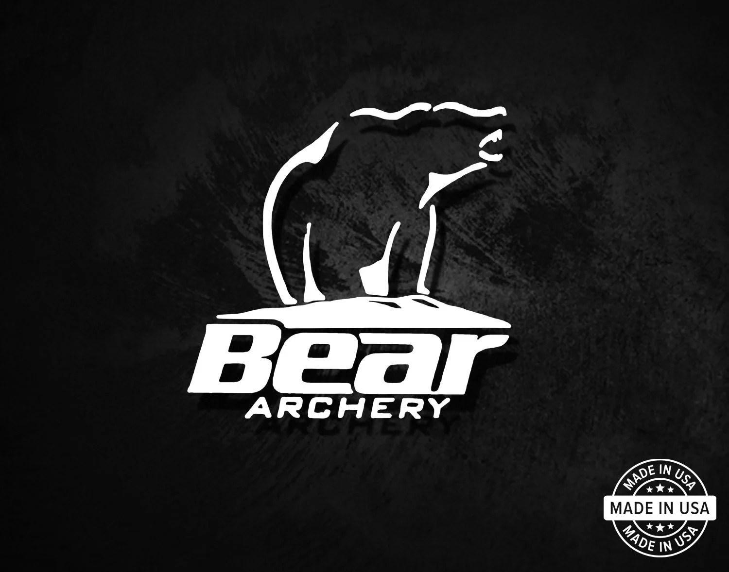 Bear Archery Decal, Vinyl Die Cut Window Sticker, 100% Made In USA