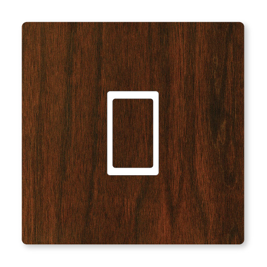 2 x WALNUT- UK LIGHT SWITCH STICKERS, LIVING ROOM BEDROOM NURSERY DECOR