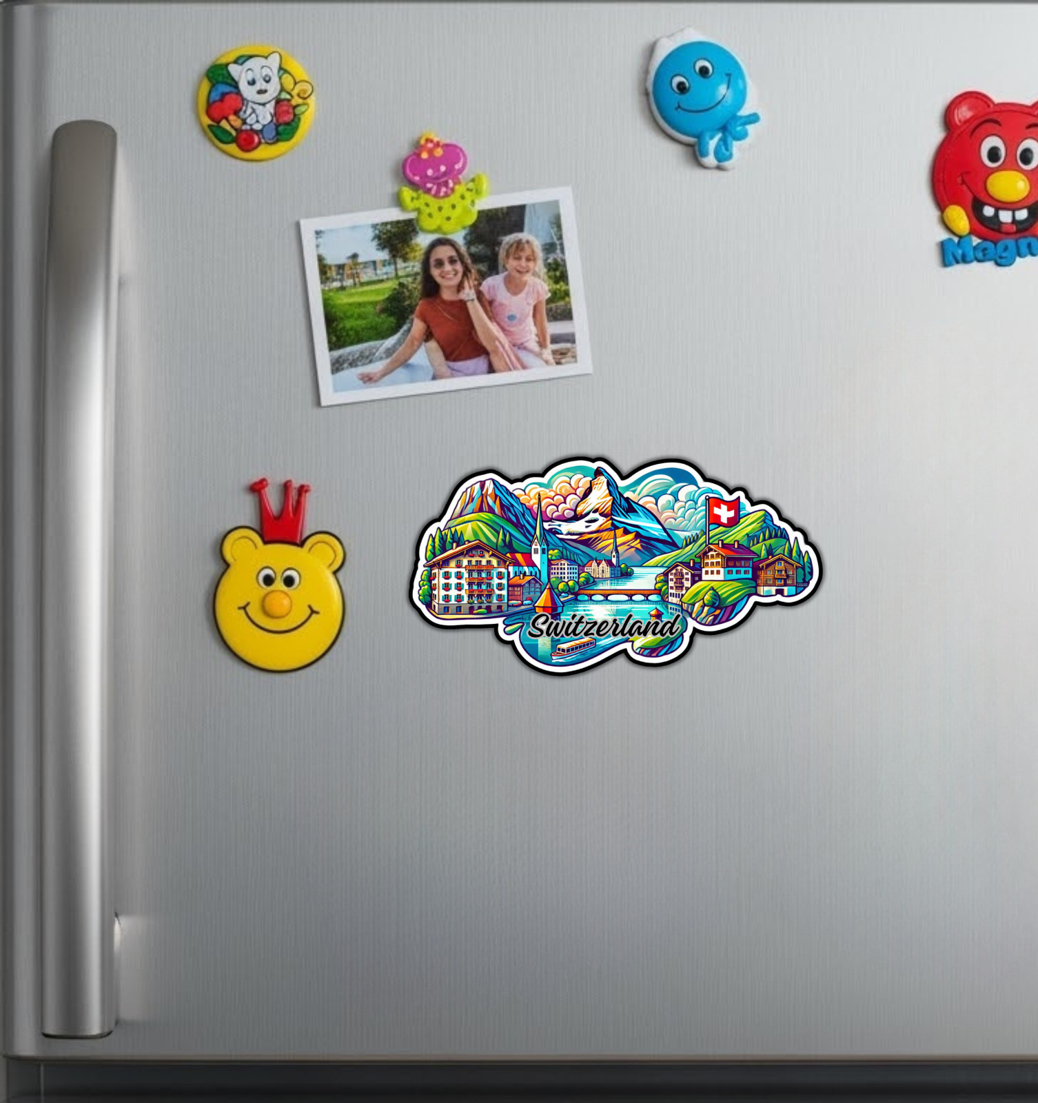 Switzerland Fridge Magnet or Laptop Sticker