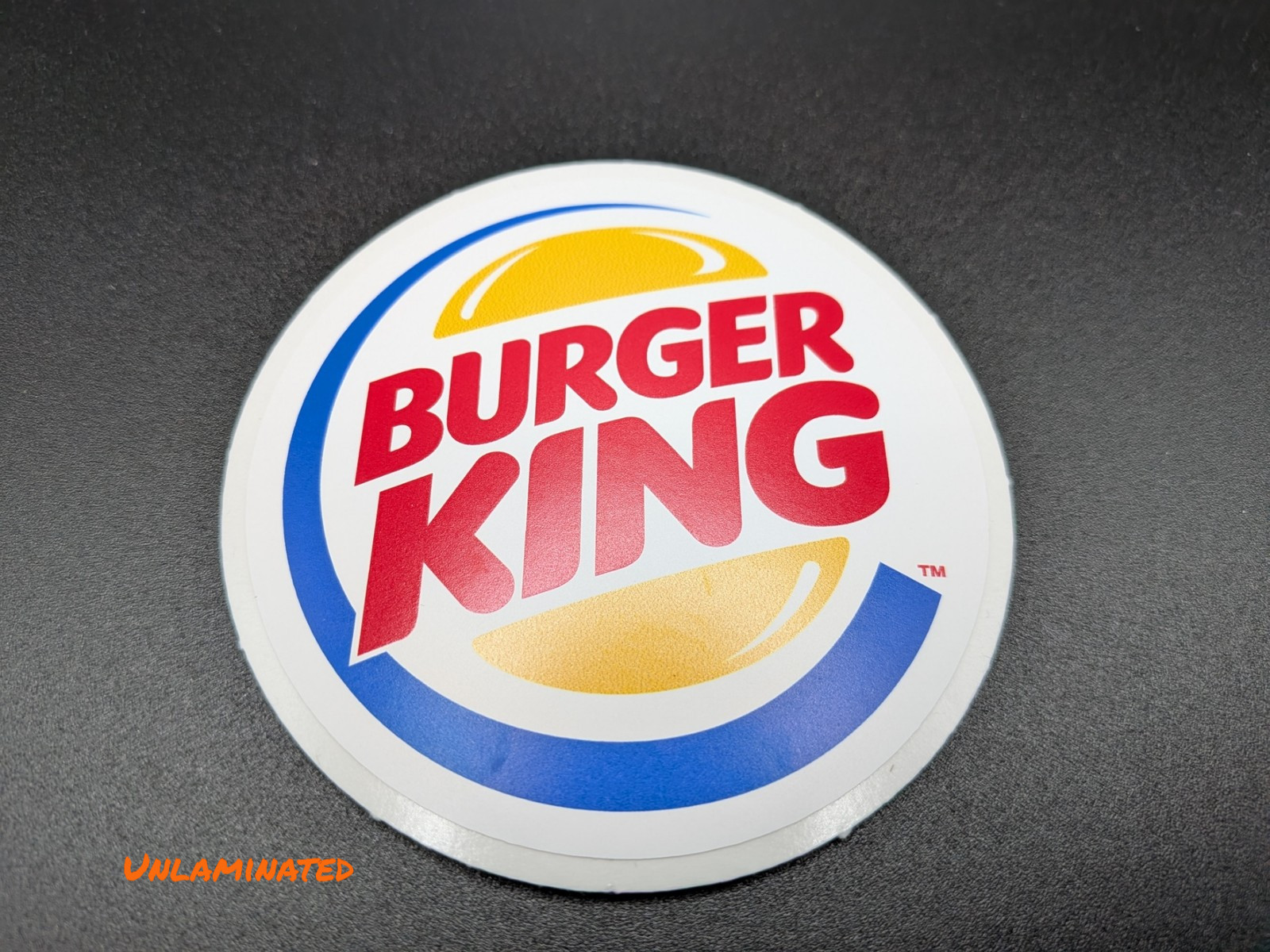 Burger King Logo Vinyl Sticker – Waterproof, UV-Resistant, Multiple Sizes