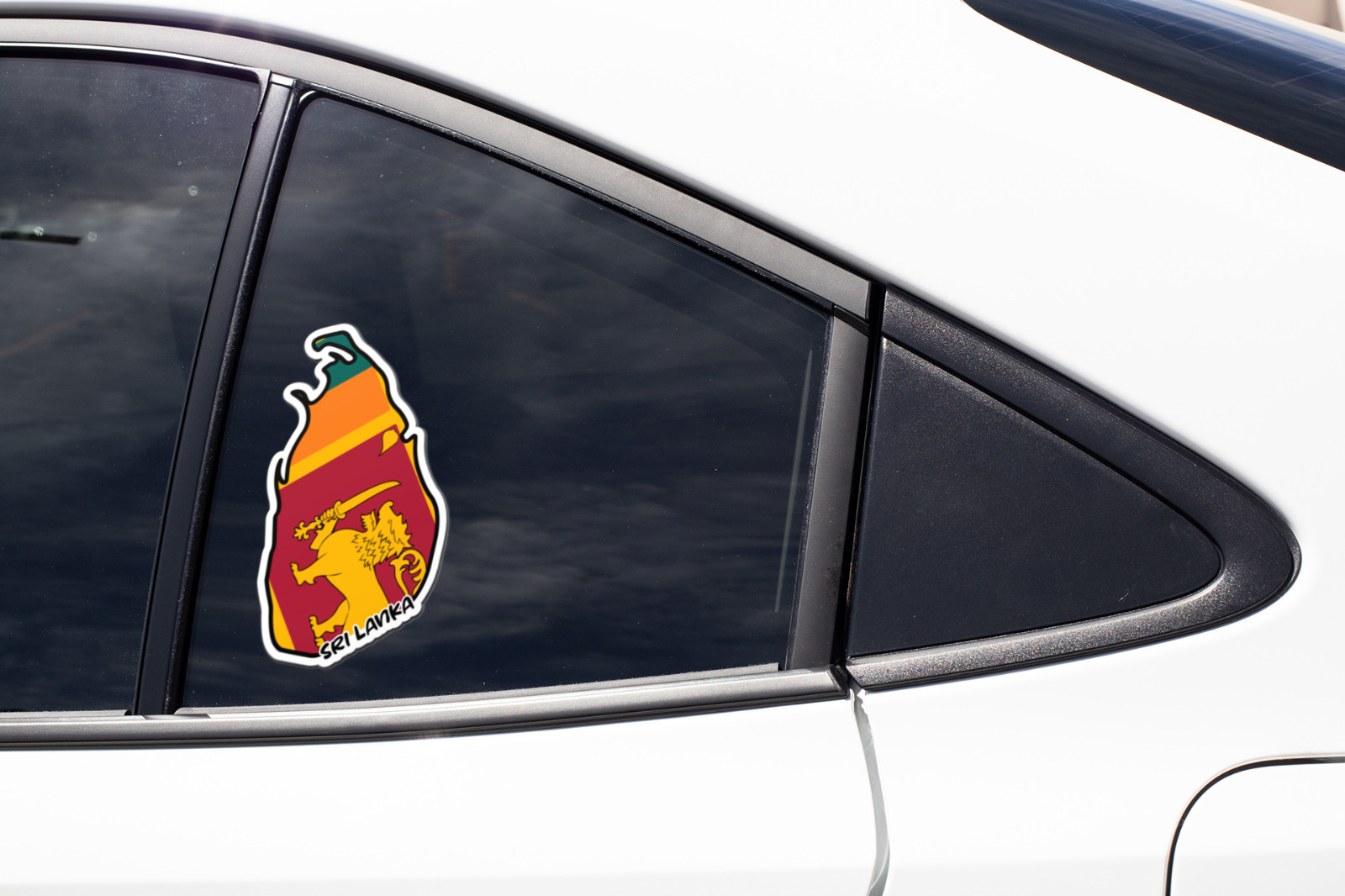 Sri Lanka Map Flag Sticker Decal