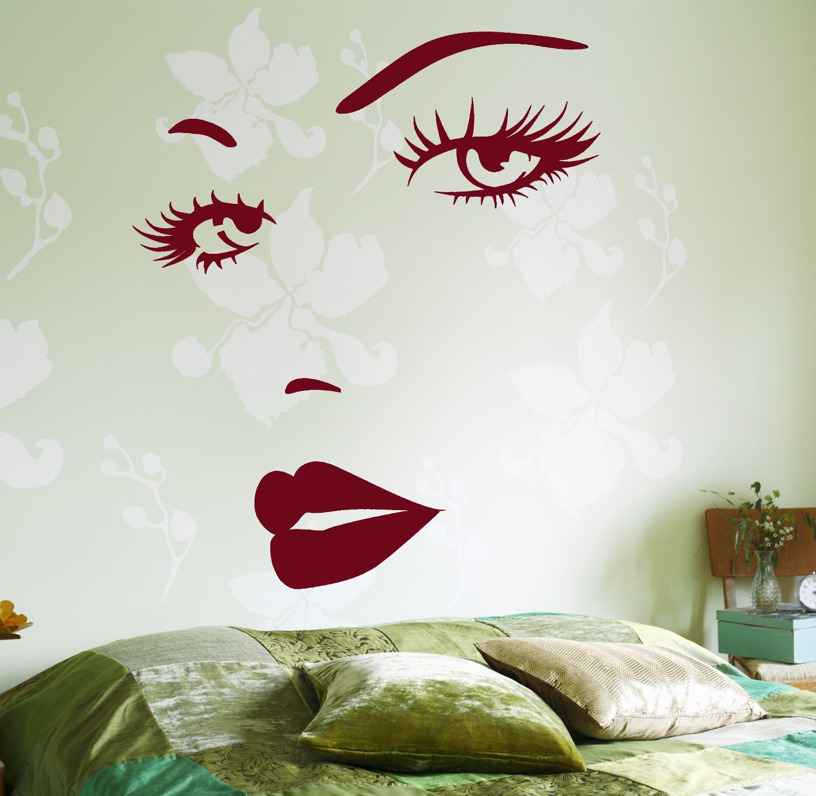Wall Vinyl Decal Hot Sexy Look Girl Lady Lips Amazing Decor Bedroom z3746