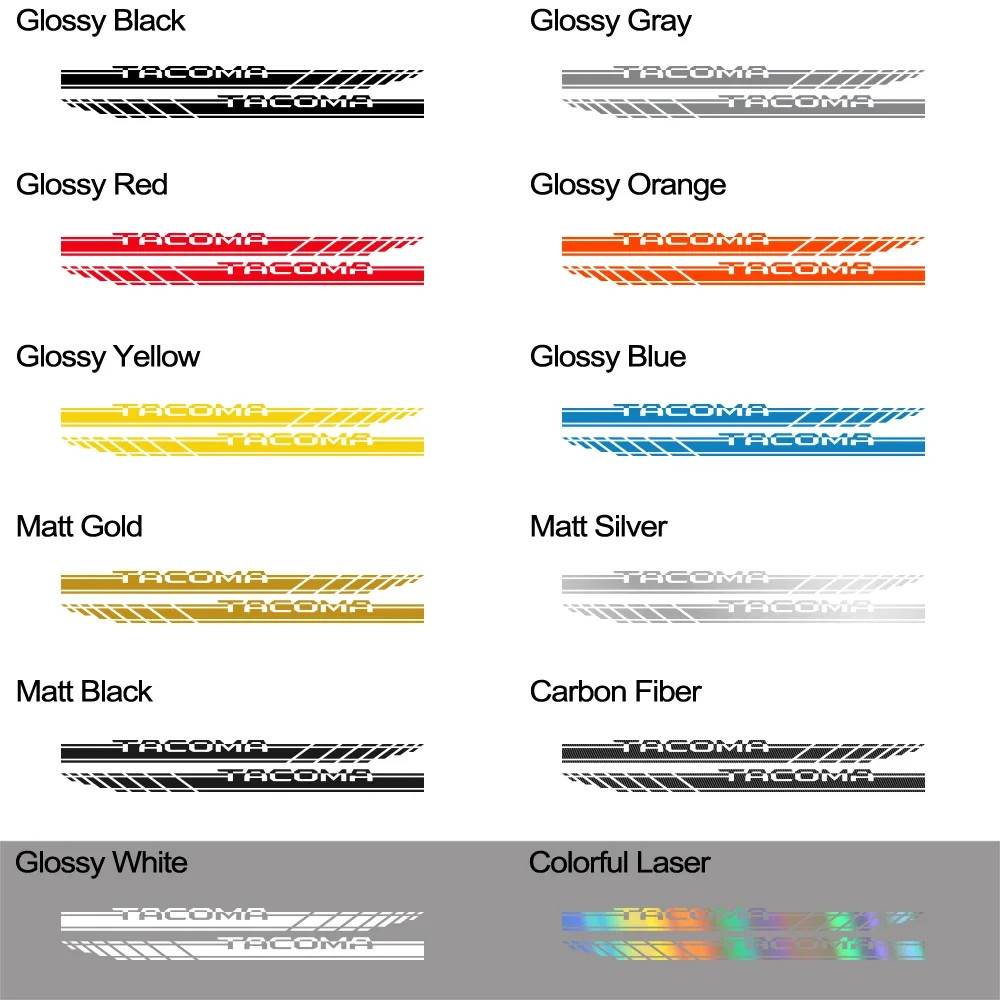 Aftermarket Door Side Stripe Decal for Pickup Trucks | 2-Piece Vinyl Body Graph