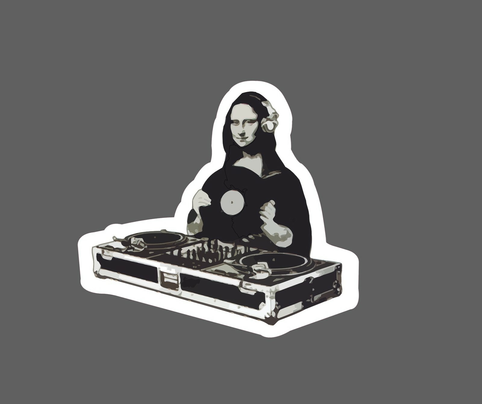 Mona Lisa DJ Sticker Party Waterproof – Buy Any 4 For $1.75 Each Storewide!