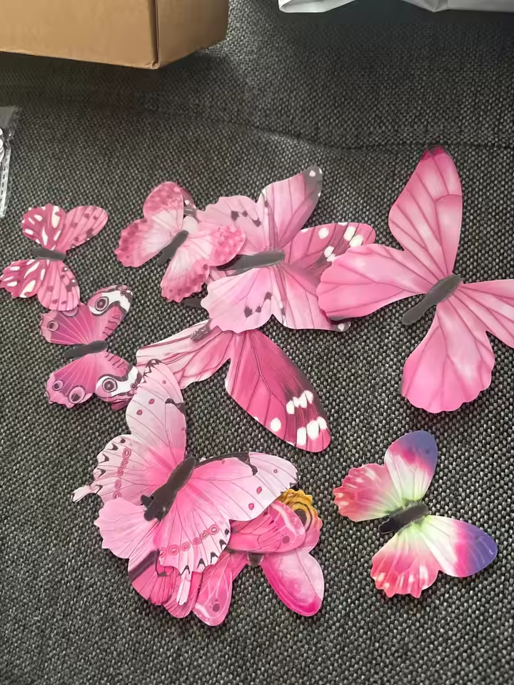 12PCS 3D Luminous Butterfly Wall Stickers DIY Home Decor Modern Art Gift