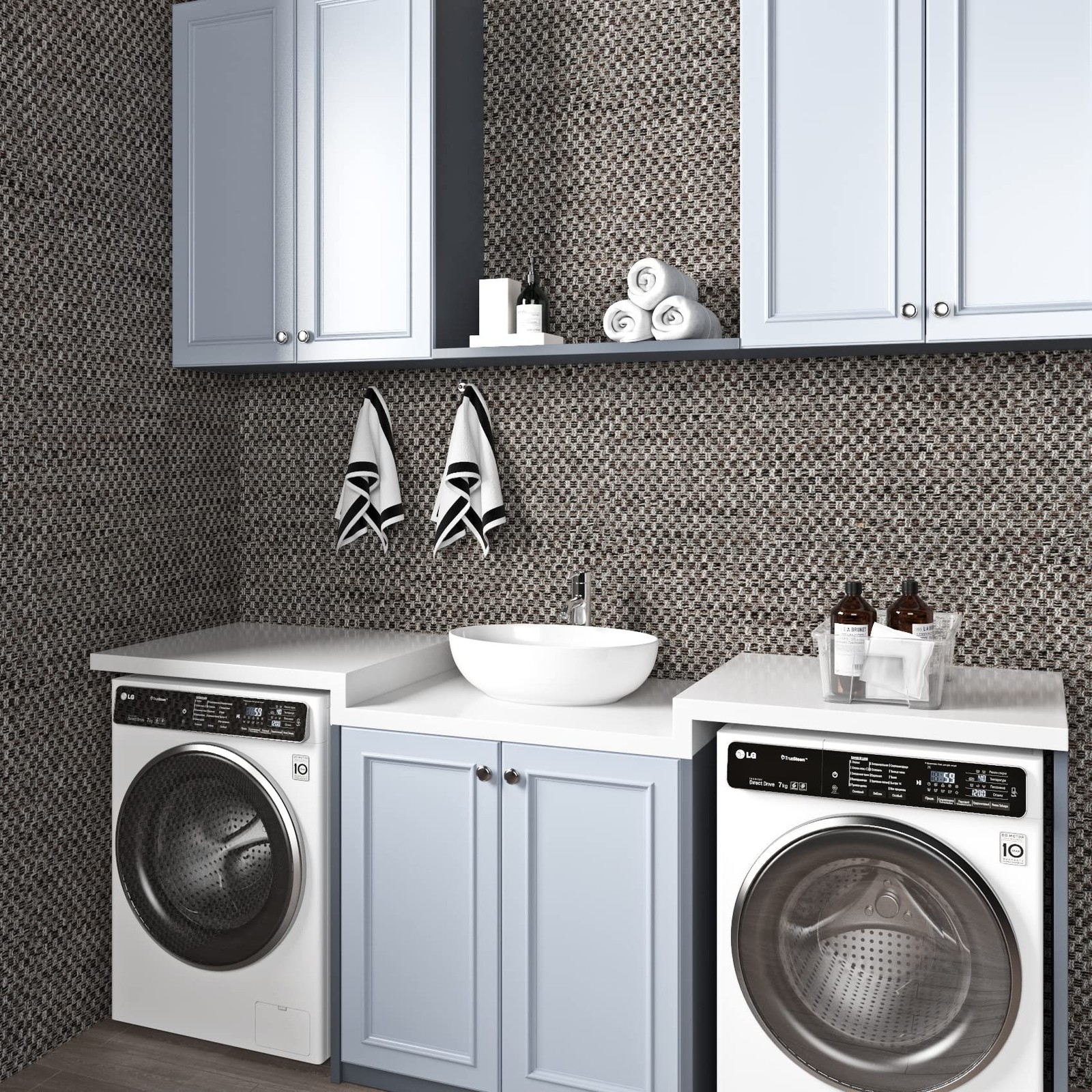 ReWallpaper 17.5in x 23ft Gray Grasscloth Style Peel and Stick Wallpaper Remo…