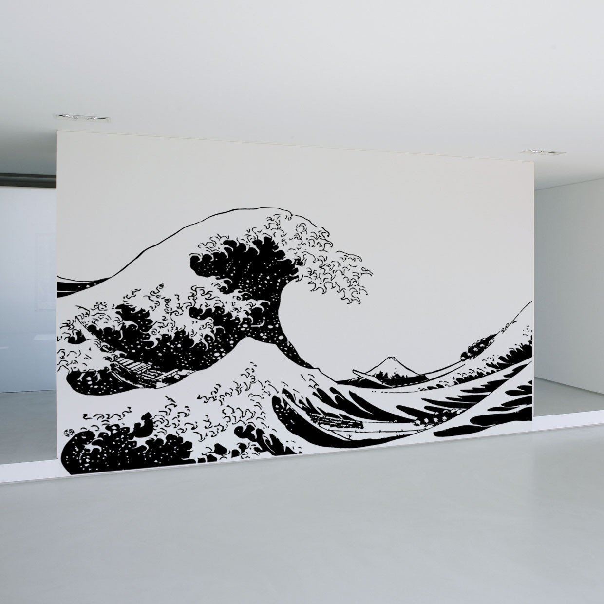 Japanese The Great Wave Off Kanagawa by Hokusai Wall Decal. Stickerbrand #363