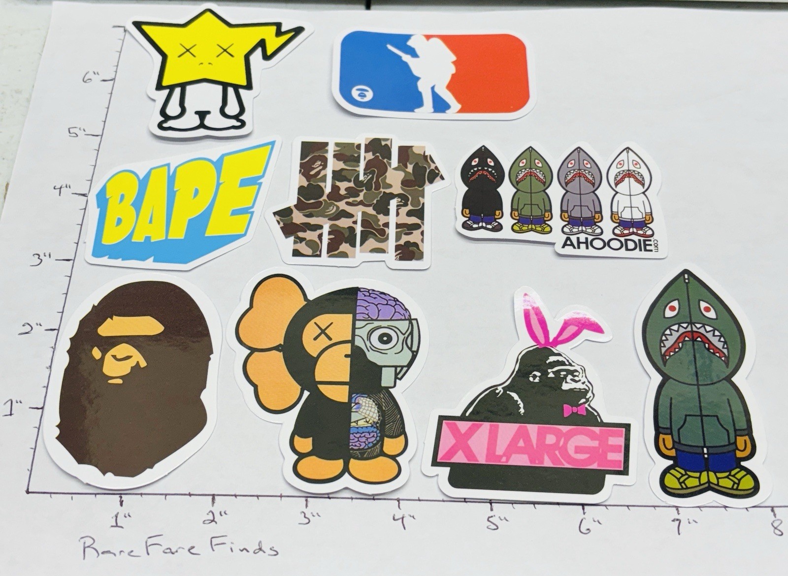 Lot of 9‼ NEW‼ Assorted BAPE Bathing Ape Milo Vinyl Stickers • w/ Tracking‼
