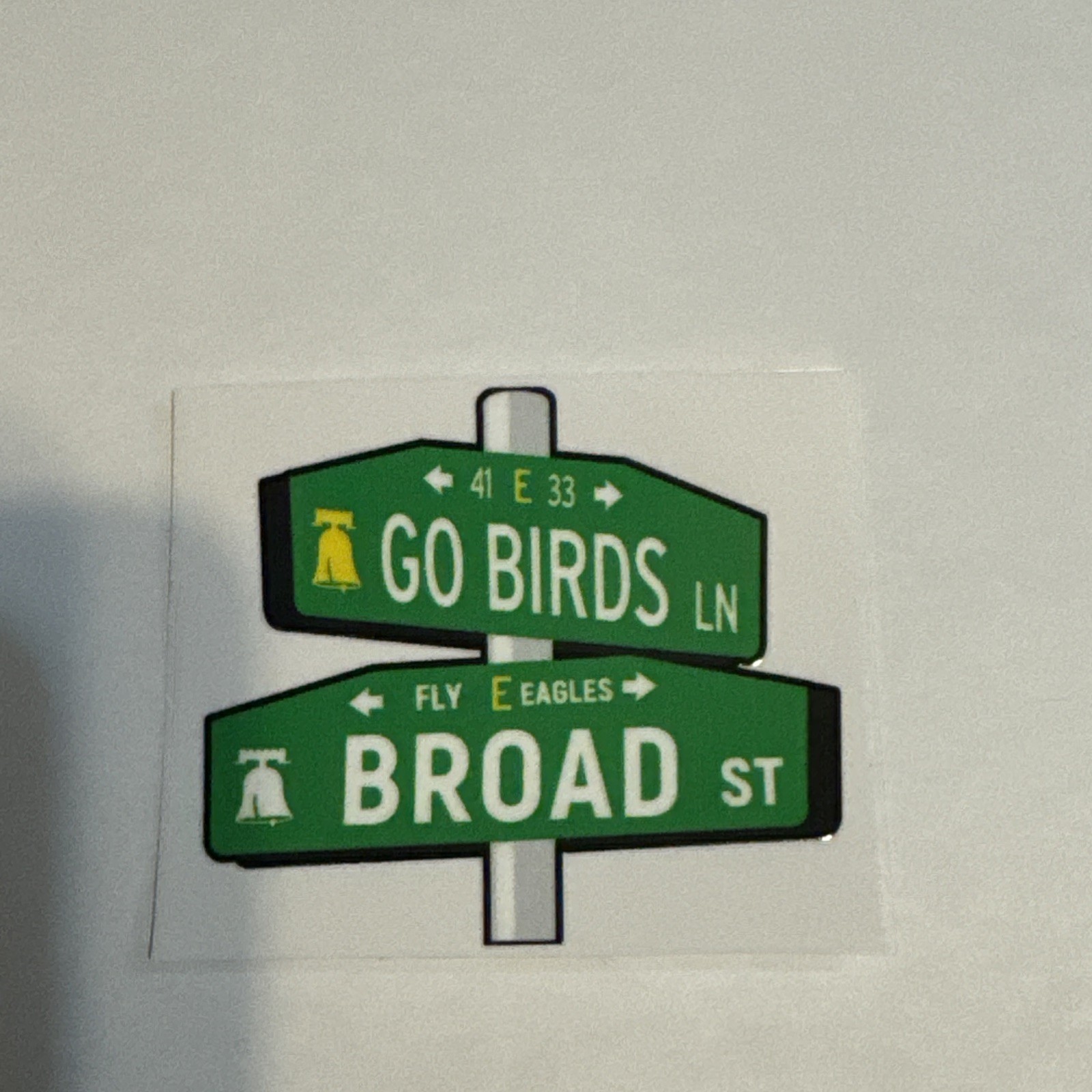 Go birds / Broad Street Sign Decal Sticker