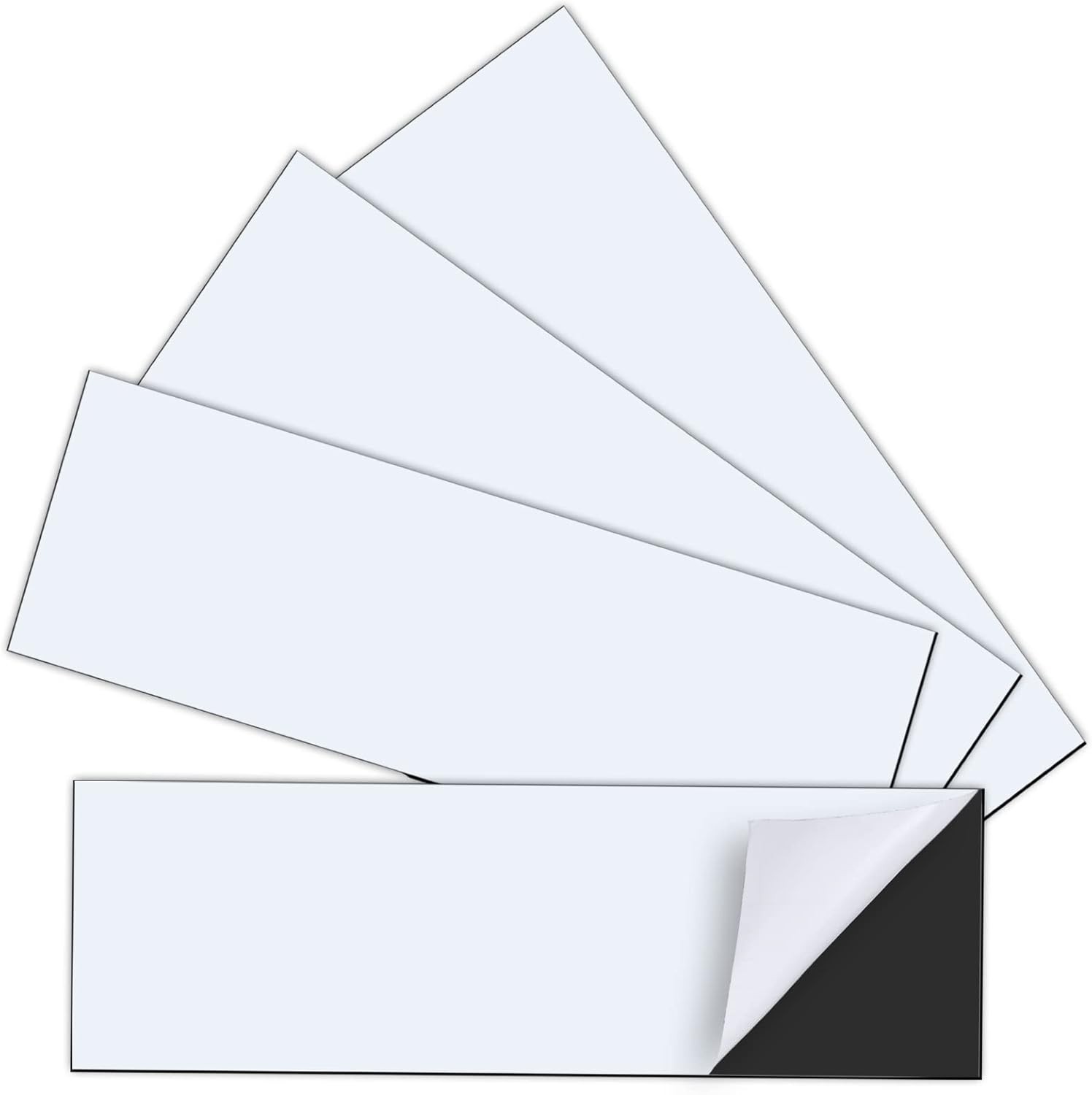 Flexible Magnetic Sticker Sheet 4 Pcs 12×4 Inch